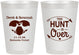 Personalized Wedding 8 oz Frosted Cups - The Hunt Is Over Deer | 220