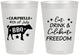Personalized 4th Of July 8 oz Frosted Cups - Eat Drink Freedom | 220000
