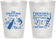 Personalized 4th Of July 8 oz Frosted Cups - Beach Red White Blue | 220019