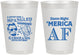 Personalized 4th Of July 8 oz Frosted Cups - Merica Af | 220031