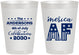 Personalized 4th Of July 8 oz Frosted Cups - Merica Af | 220041