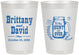 Personalized Wedding 8 oz Frosted Cups - The Hunt Is Over Mason Jar | 223