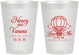 Personalized Wedding 8 oz Frosted Cups - Hot Air Balloon | 225