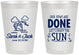 Personalized Wedding 8 oz Frosted Cups - Vows Are Done Cruise | 229