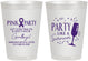 Personalized Awareness 8 oz Frosted Cups - Pink Party | 230000