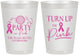 Personalized Awareness 8 oz Frosted Cups - Party In Pink | 230002