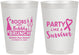 Personalized Awareness 8 oz Frosted Cups - Party Like A Survivor | 230006