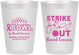 Personalized Awareness 8 oz Frosted Cups - Bowling Strike Out | 230015