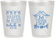 Personalized Wedding 8 oz Frosted Cups - Eat Drink Be Married | 235
