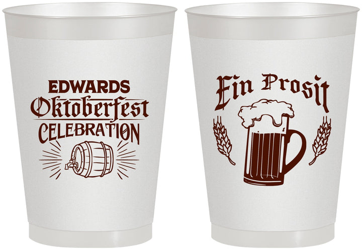 Personalized Oktoberfest 8 oz Frosted Cups - Ein Prosit | 240002
