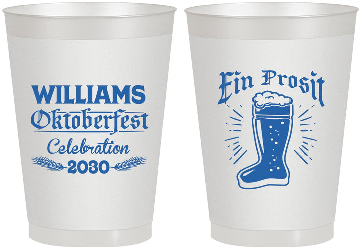 Personalized Oktoberfest 8 oz Frosted Cups - Ein Prosit | 240003