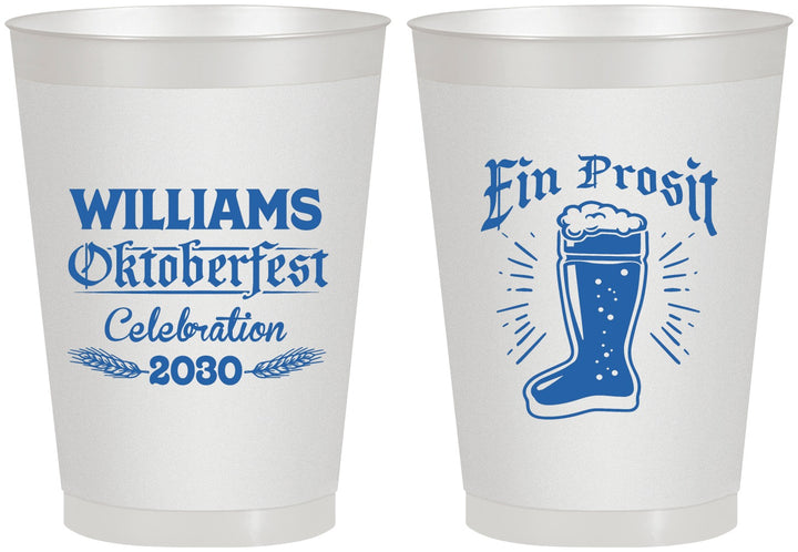 Personalized Oktoberfest 8 oz Frosted Cups - Ein Prosit | 240003