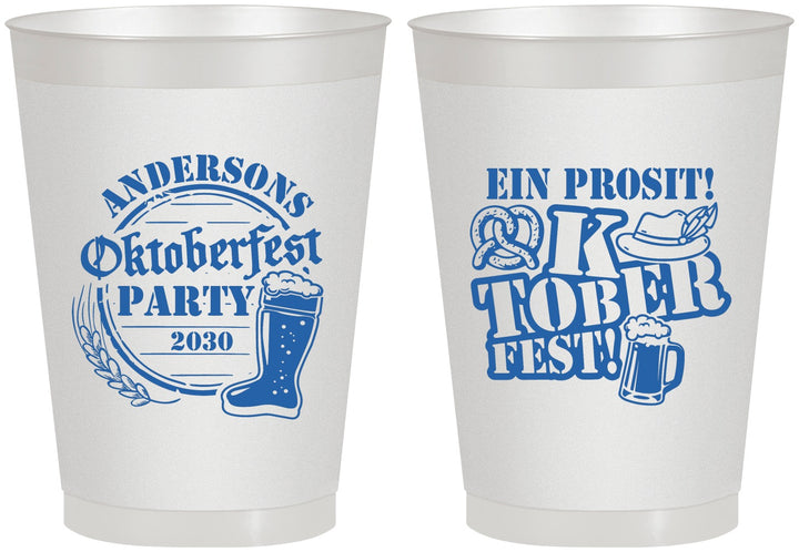 Personalized Oktoberfest 8 oz Frosted Cups - Ein Prosit | 240005