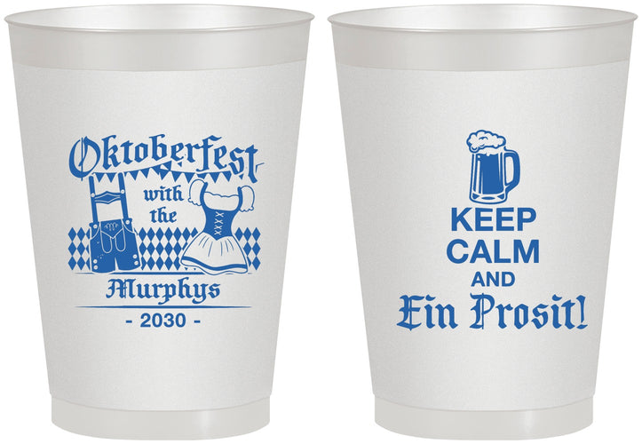 Personalized Oktoberfest 8 oz Frosted Cups - Ein Prosit | 240019