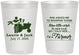 Personalized Wedding 8 oz Frosted Cups - Farmer Tractor | 244