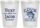 Personalized Wedding 8 oz Frosted Cups - What A Catch Fish | 247