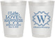 Personalized Wedding 8 oz Frosted Cups - Life Love Happiness | 248