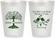 Personalized Wedding 8 oz Frosted Cups - Two Little Love Birds | 249