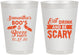 Personalized Halloween 8 oz Frosted Cups - Boo Booze Scary | 250000