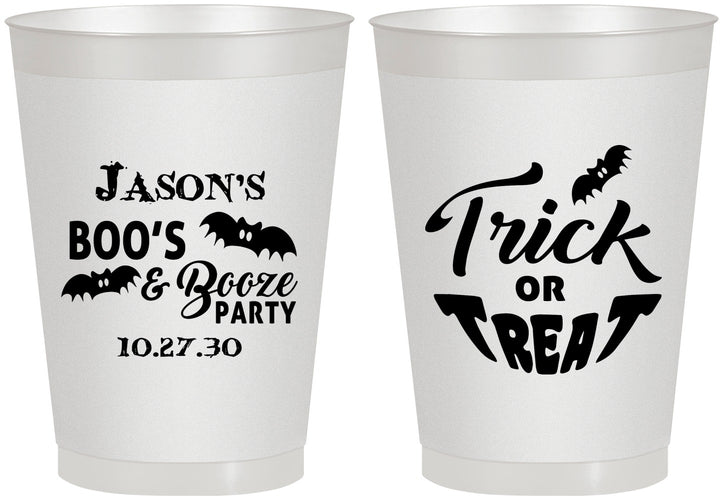 Personalized Halloween 8 oz Frosted Cups - Trick Or Treat | 250002