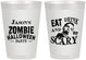 Personalized Halloween 8 oz Frosted Cups - Eat Drink Be Scary | 250003