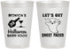Personalized Halloween 8 oz Frosted Cups - Ghost Sheet Faced | 250009