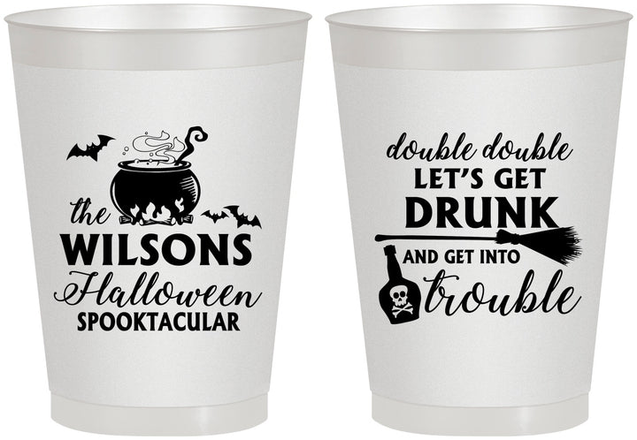 Personalized Halloween 8 oz Frosted Cups - Witch | 250011