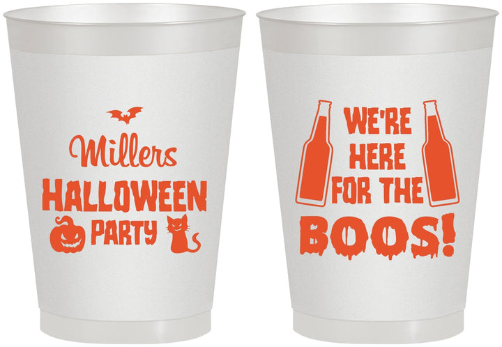 Personalized Halloween 8 oz Frosted Cups - Boo | 250016