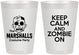 Personalized Halloween 8 oz Frosted Cups - Zombie | 250018