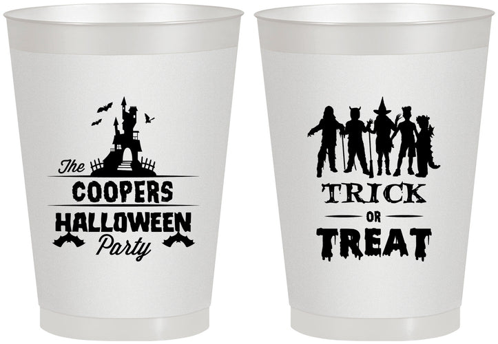 Personalized Halloween 8 oz Frosted Cups - Trick Or Treat | 250019