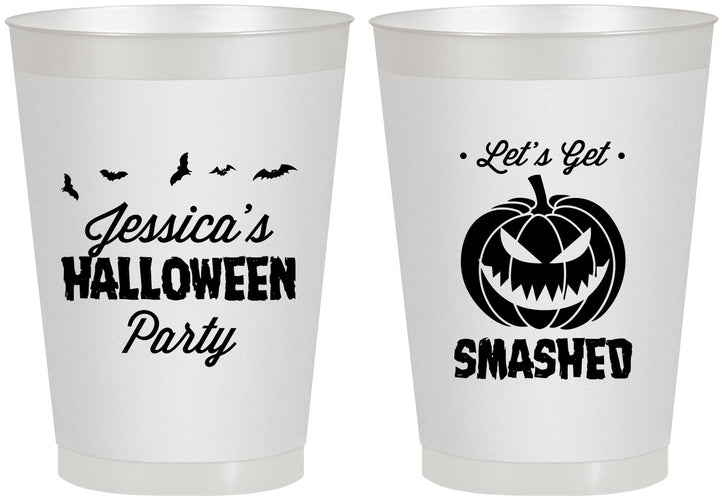 Personalized Halloween 8 oz Frosted Cups - Pumpkin | 250030