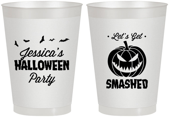 Personalized Halloween 8 oz Frosted Cups - Pumpkin | 250030