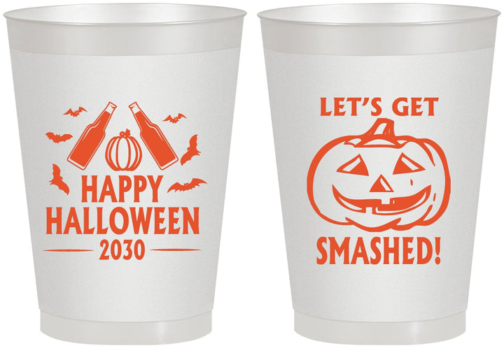 Personalized Halloween 8 oz Frosted Cups - Lets Get Smashed | 250036