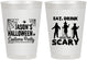 Personalized Halloween 8 oz Frosted Cups - Eat Drink Be Scary | 250038