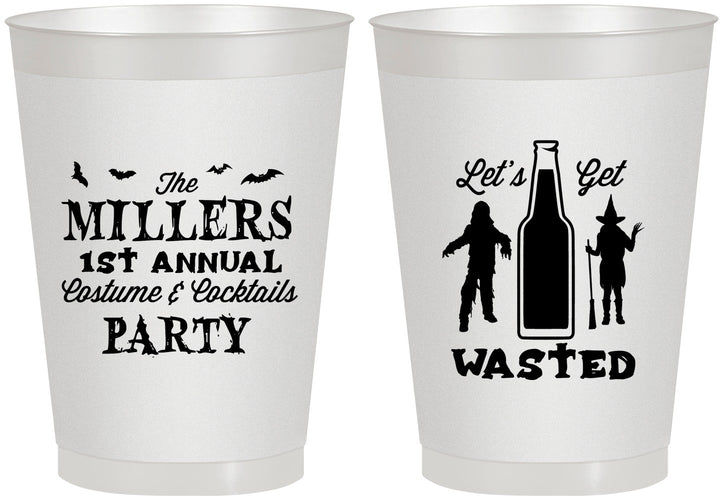 Personalized Halloween 8 oz Frosted Cups - Werewolf Witch | 250039