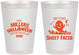 Personalized Halloween 8 oz Frosted Cups - Ghost Sheet Faced | 250040