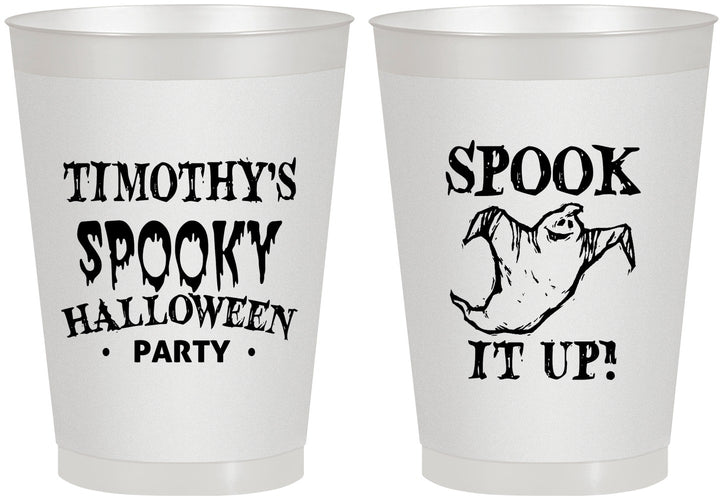 Personalized Halloween 8 oz Frosted Cups - Ghost | 250045