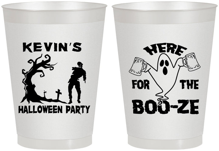 Personalized Halloween 8 oz Frosted Cups - Ghost | 250046