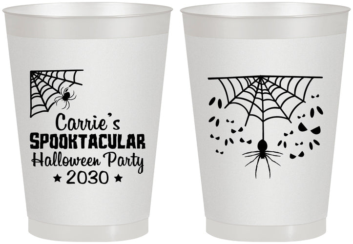 Personalized Halloween 8 oz Frosted Cups - Spooktacular | 250049