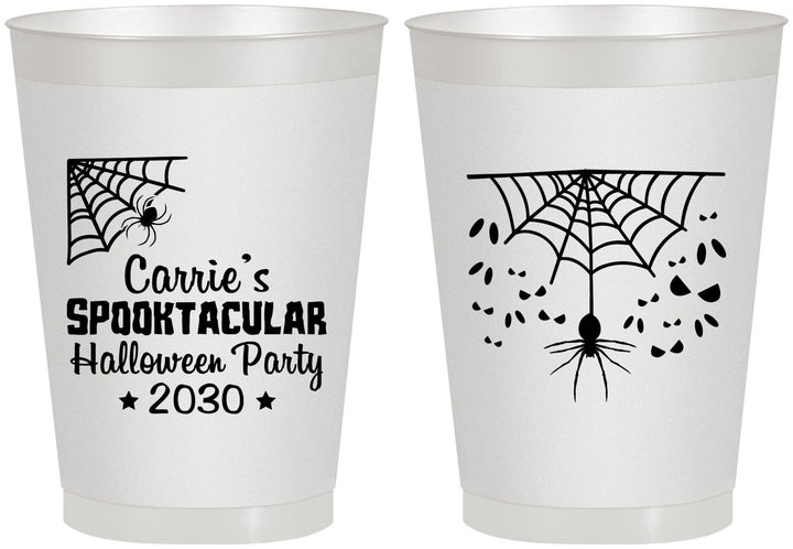 Personalized Halloween 8 oz Frosted Cups - Spooktacular | 250049