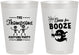 Personalized Halloween 8 oz Frosted Cups - Boos And Booze | 250058