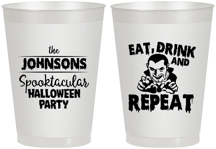 Personalized Halloween 8 oz Frosted Cups - Dracula | 250062