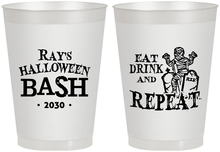 Personalized Halloween 8 oz Frosted Cups - Mummy | 250066