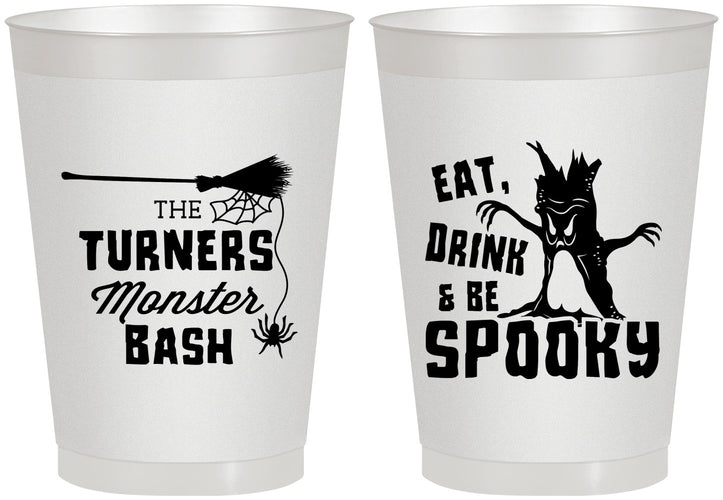 Personalized Halloween 8 oz Frosted Cups - Eat Drink Be Spooky | 250077