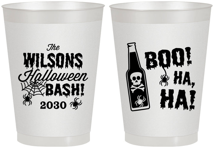 Personalized Halloween 8 oz Frosted Cups - Boo Skeleton | 250078