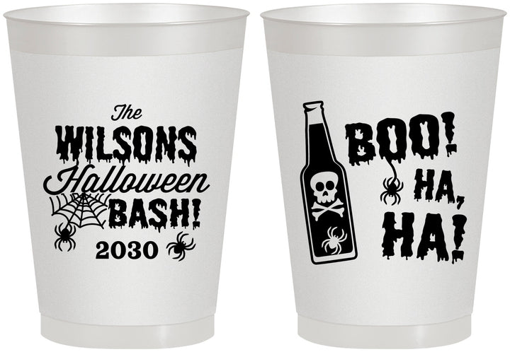 Personalized Halloween 8 oz Frosted Cups - Boo Skeleton | 250078