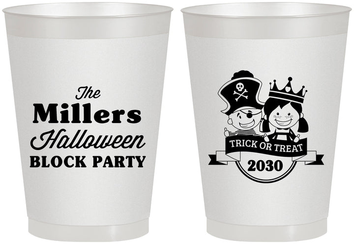 Personalized Halloween 8 oz Frosted Cups - Trick Or Treat | 250079