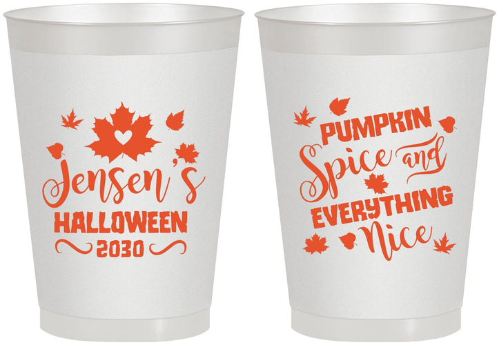 Personalized Halloween 8 oz Frosted Cups - Pumpkin | 250080