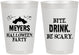 Personalized Halloween 8 oz Frosted Cups - Bite Drink Be Scary | 250082