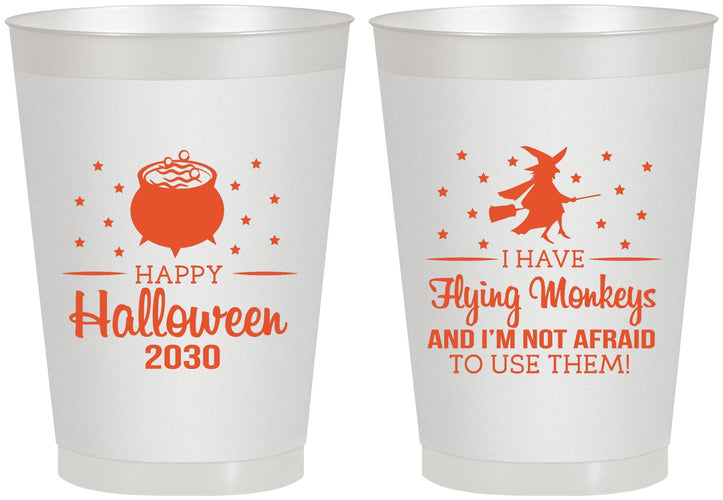 Personalized Halloween 8 oz Frosted Cups - Witch | 250084